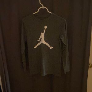 Long sleeve grey jordan shirt